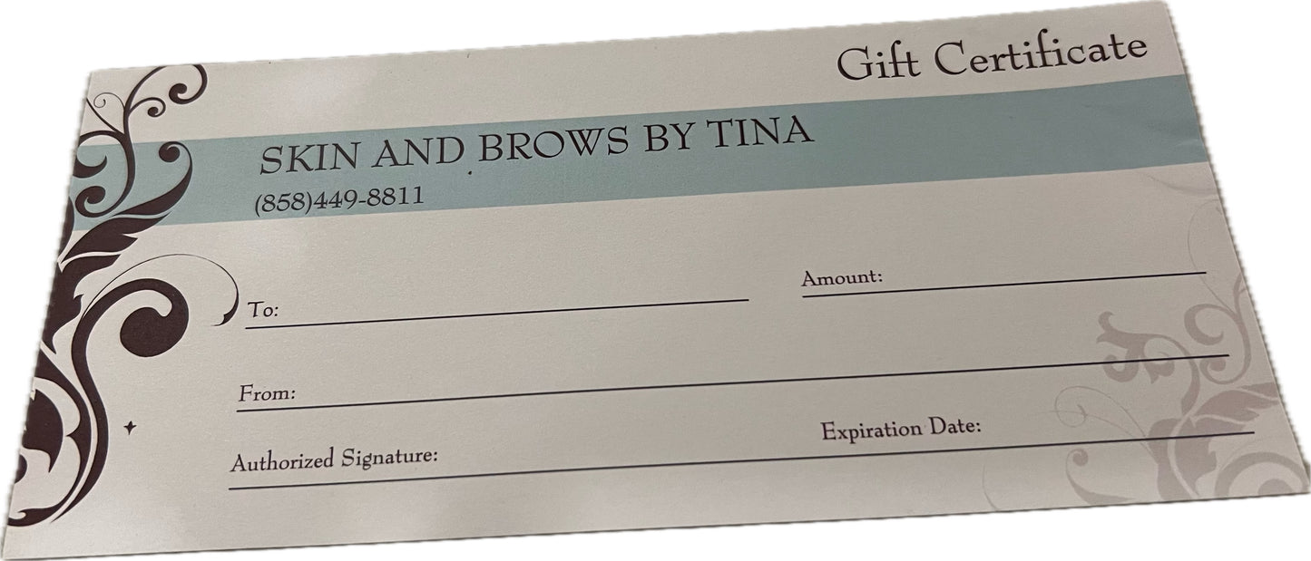 Gift certificate mini hydra facial
